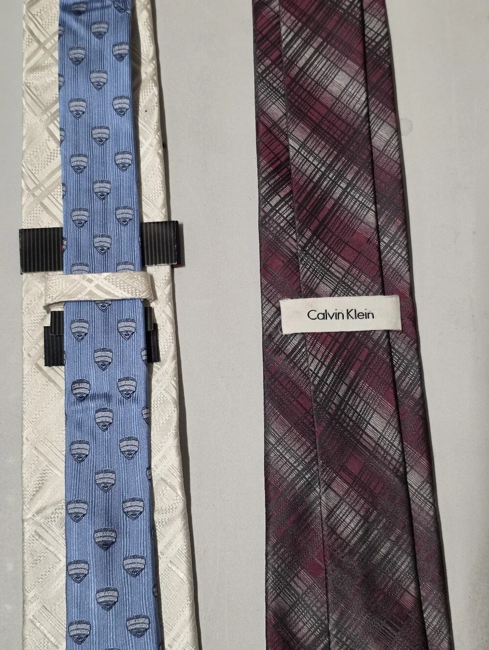 Mixed Brands Men's Silk Tie Set Lot of 5, Multicolor Mixed Patterns,